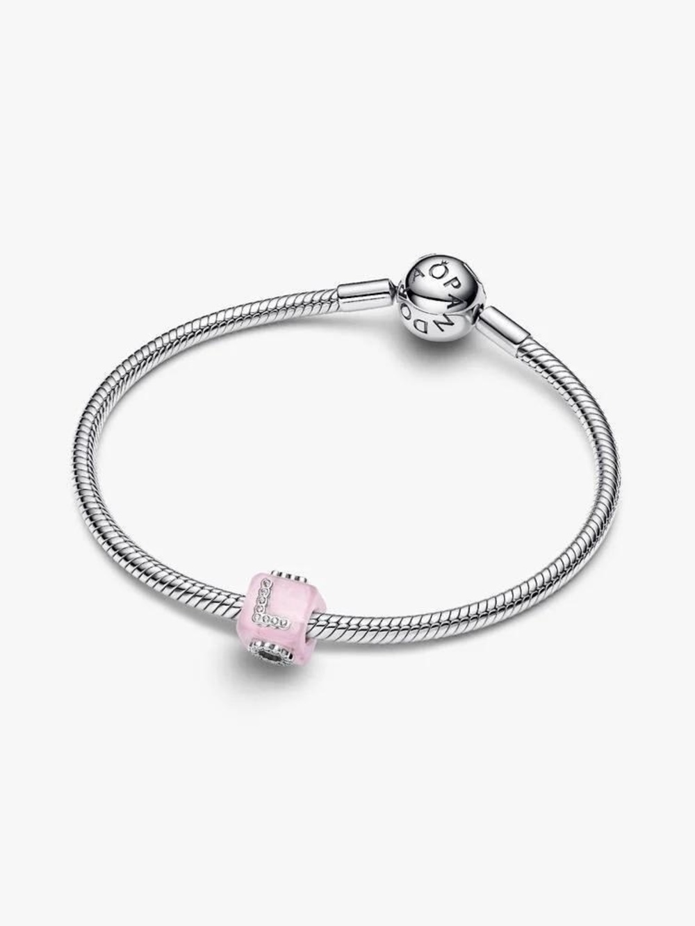 Pandora Pink Murano Glass Love Cube Charm - Picture 6 of 6